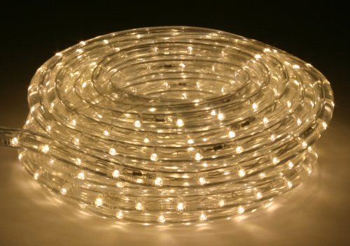 Warm White LED Rope Light Kit - 9-foot length