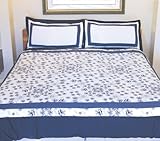 Ed Hardy Tanya Blue Queen Duvet Set