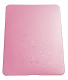 Melkco - Coque de protection pour iPad 1 - fait main - cuir véritable - rose