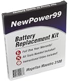 Battery Replacement Kit for Magellan Maestro 3100 with Installation Video, Tools, and Extended Life Battery.
