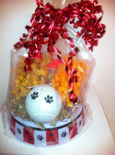 Dog Bowl Gift Basket Red