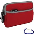 Gizmo Dorks Neoprene Zipper Sleeve (Red) with Carabiner Key Chain for the TomTom 550 XXL Series