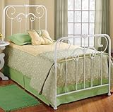 IMAGE OF Twin Hillsdale Lindsey White Metal Panel Bed