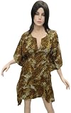 Trendy Animal Printed Sequin Worked Kaftan Caftan Cover up Tunic Spring resort dress Mother's Day Gift