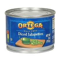 Ortega Diced Jalapenos, 4-Ounce Cans (Pack of 24)