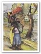 Flower Vendor With Child by Diego Rivera 18"x24" Art Print Poster