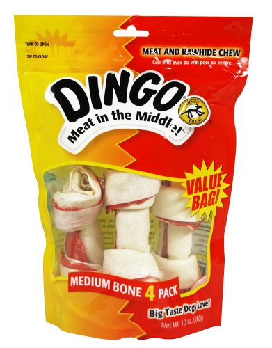 DINGO MED WHITE 4 PK VALUE BAG