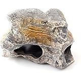 Fish Tank Cichlid Stones Ceramic Caves Aquarium Rock Decor for Shrimp Breeding - C