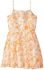 Girls Lace-Up Polyester Floral Print  Dress