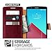 Verus Cell Phone Case for LG G4 2015 - Retail Packaging - Wine Red