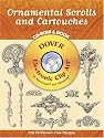 Ornamental Scrolls and Cartouches CD-ROM and Book (Dover Electronic Clip Art)