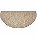 Firewood Olefin/Berber Half Round Hearth Rug - Harvest