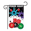Poker Night Garden Flag