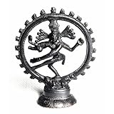 Dancing Shiva (Natraj) - Bronze/Antique Color Finish - 4 Brass Statue