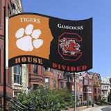 Clemson Tigers/South Carolina Gamecocks 5' x 3' House Divided Flag