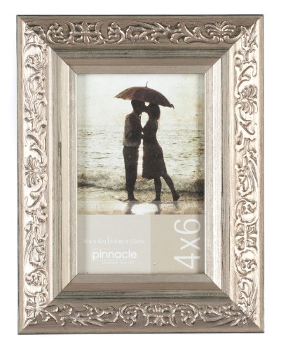 Pinnacle Antique Champagne Ornate Tabletop Frame, 4 by 6-Inch
