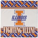 Illinois Fighting Illini 25-Pack Large Beverage Napkins