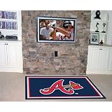 BSS - Atlanta Braves MLB Floor Rug (4'x6')
