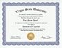 Vegan Veganism Degree: Custom Gag Diploma Doctorate Certificate (Funny Customized Joke Gift - Novelty Item)