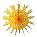6-pack 15 Inch Tissue Paper Snowflake Decoration (Gold)