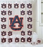 NCAA Auburn Tigers 7-Piece Frosty Bathroom Set