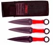 Ninja Throwing Knives in Nylon Sheath 3pc Set