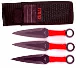 Ninja Throwing Knives in Nylon Sheath 3pc Set