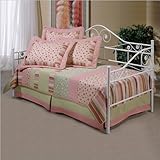 Hillsdale Harrison Metal Daybed in White Finish with Pop-Up Trundle