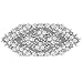 Heritage Lace Tea Rose 14-Inch by 36-Inch Runner, Ecru