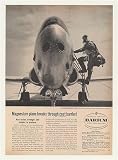 1955 USAF F-80C Jet Fighter Experimental Aircraft Barium Magnesium Print Ad (44649)