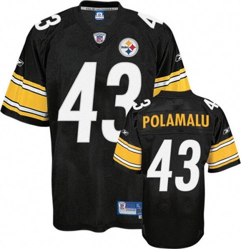 Reebok Pittsburgh Steelers Troy Polamalu Youth Premier Jersey Extra Large