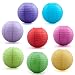 OpenPty™ 8 Pieces Assorted Color Chinese Paper Lantern, 8 Inches In Diameter