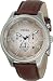 Fossil #FS4515 Men's Analog Taupe Degrade Dial Leather Strap Watch