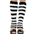 Fuzzy Striped Leg Warmers, in 3 Colors