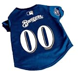 Milwaukee Brewers Baseball Premium Pet Jersey (Small)