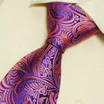 Pink pattern silk ties for men blue orange paisley boyfriend's gift mens style silk neckties T7056