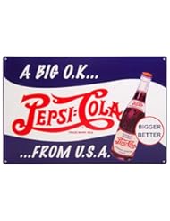 From Amazon.com. Click for details:
 Pepsi Cola Big OK From USA Metal Sign Pepsi Cola Big OK From USA Metal Sign