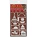 Armour Products Over N Over Glass Etching Stencil, 5-Inch by 8-Inch, Hat Time