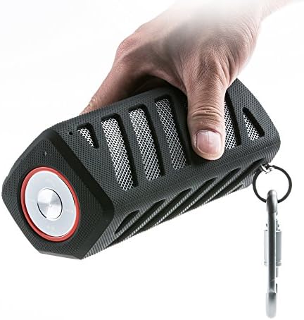 GSWORDY Portable Bluetooth Speaker Wireless Outdoor Waterproof, Up to 20 Hours Playtime, Compatible with iPhone iPad Android and Desktop Devices (Black)