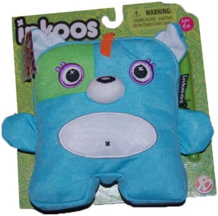 Inkoos Mini Plush Dog with Marker - Blue by Inkoos