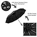 HONGYUE Ranson Compact Windproof Travel Umbrella with Auto Open Close Button