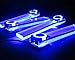 Pesp 12v 4 in 1 LED Car Auto Atmosphere Interior Floor Decorative Light Decoration Lamp Blue