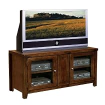 Kathy Ireland Home by Martin Tribeca Loft Cherry 50-Inch Mid-Sized Entertainment TV Console; 24-Inch Height