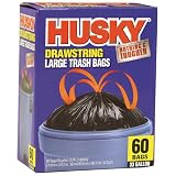 Husky33-GallonDrawstringLargeTrashBags-60CountHK33DS060BM