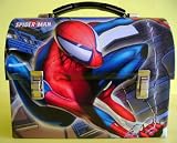 Collectable Marvel Spiderman Tin Dome Lunch Box - Large Workmans Carry All Tin - Lunchbox