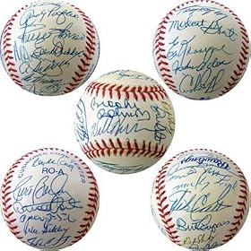 Joe DiMaggio Legends Game Signed Baseball