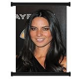 Olivia Munn Sexy Actress Fabric Wall Scroll Poster (16