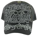 CHRISTIAN AUDIGIER Ed Hardy Smet Mens Womens Unisex City of Angels Trucker Hat Dark Grey