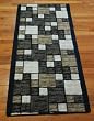 Hop Scotch Chocolate Carpet Rug Hallway Runner 5'