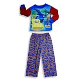 Bob the Builder by Dream Apparel - Toddler Boys Long Sleeve Pajamas, Blue, Brick